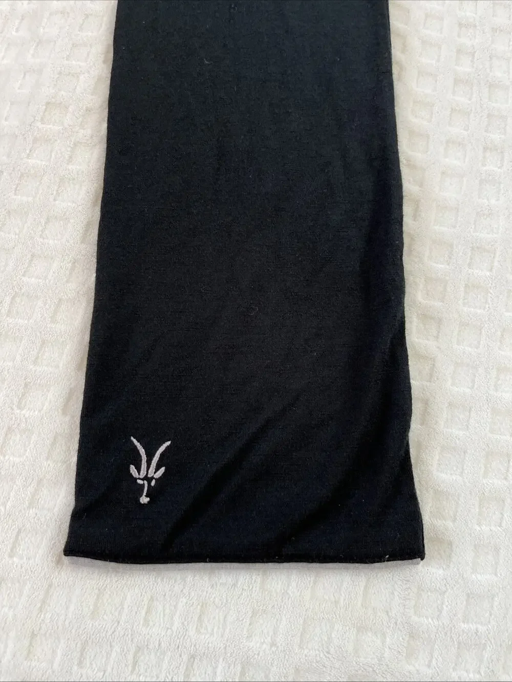 Ibex Wool Scarf Black/Gray Knit 6